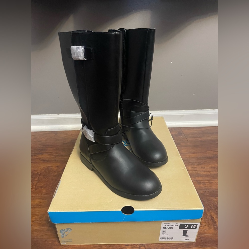 Thereabouts kids boots seabrook black size 3